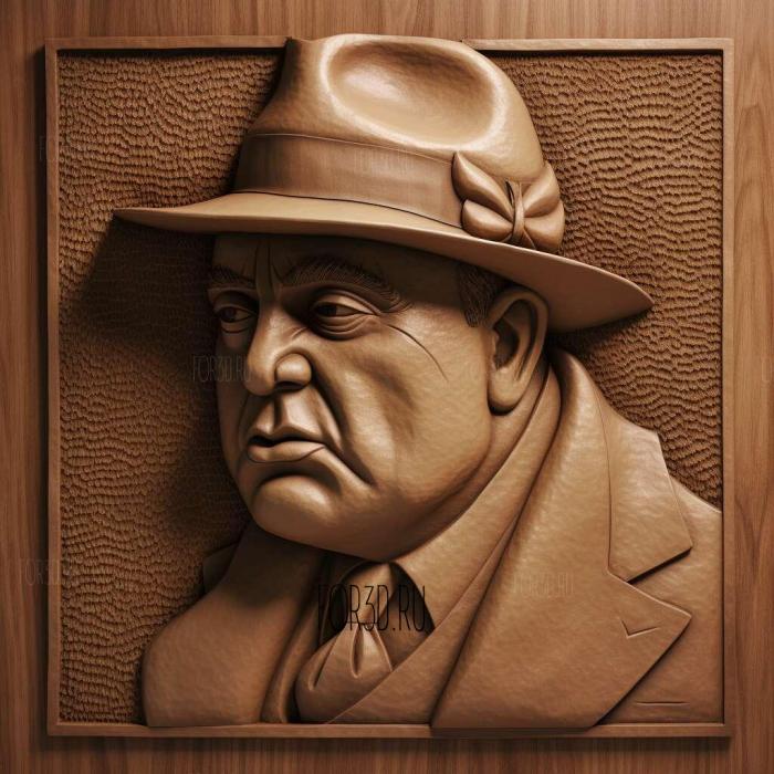 Al Capone 4 stl model for CNC